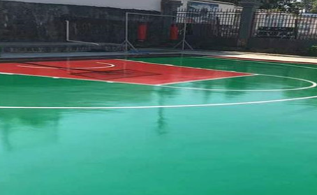 海口篮球场翻新地面